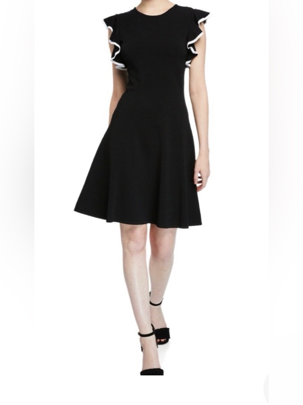 Shoshanna Saya Knit
Ruffle Dress LBD Size XS